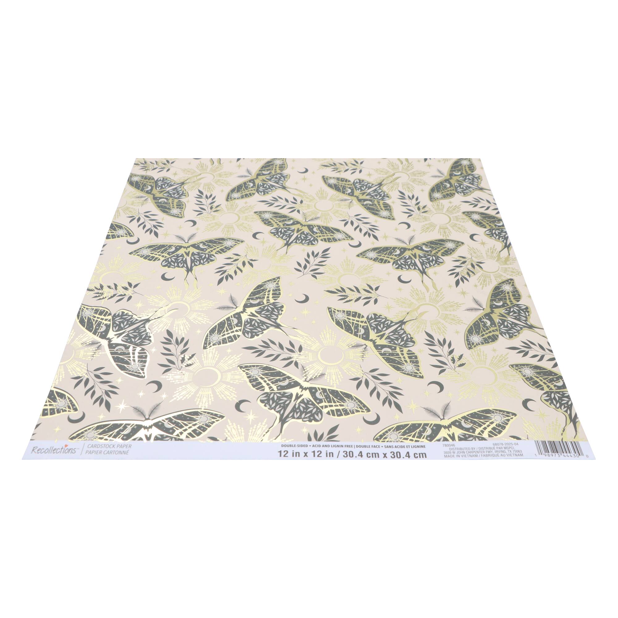 12" x 12" Double-Sided Moth Cardstock Paper by Recollections™